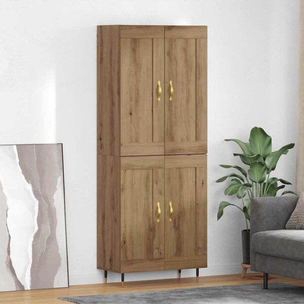 vidaXL Haut Armoire Ch&ecirc;ne artisanal 69,5 x 34 x 90 cm