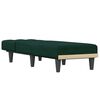vidaXL Chaise longue vert fonc&eacute; velours