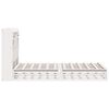 vidaXL Lit biblioth&egrave;que sans matelas blanc 135x190 cm bois pin massif