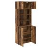 vidaXL Armoire de rangement Bois Ancien 80 x 42,5 x 225 cm