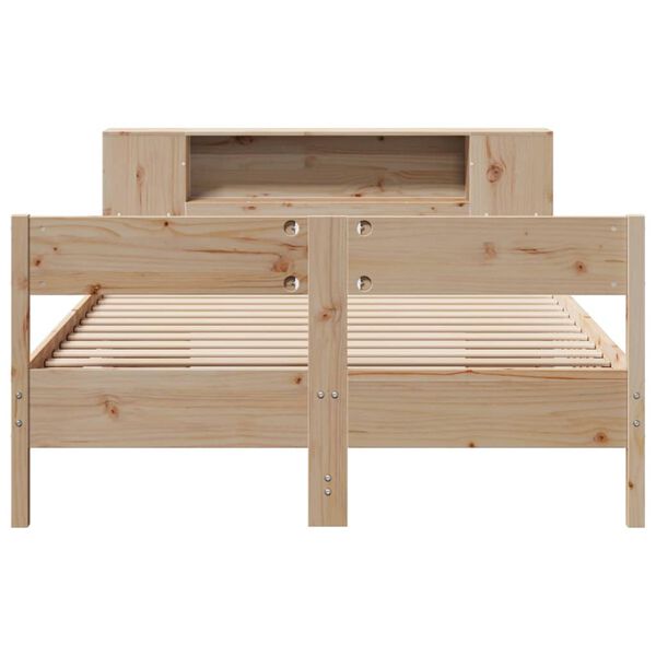 vidaXL Lit biblioth&egrave;que sans matelas 120x190 cm bois de pin massif