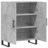 vidaXL Buffet gris b&eacute;ton 69,5x34x90 cm bois d'ing&eacute;nierie