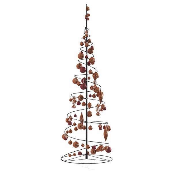 vidaXL Sapin de No&euml;l &agrave; LED avec boules 100 LED blanc chaud 150 cm