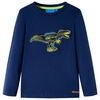 vidaXL T-shirt enfants &agrave; manches longues bleu marine 116