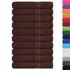 vidaXL Serviettes de sauna FROGN 10 pcs marron 80x200 cm 360 g/m&sup2;