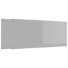vidaXL Cr&eacute;dence de cuisine 2 pcs Gris clair 120 x 50 cm verre tremp&eacute;