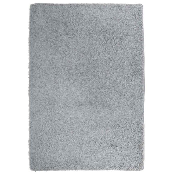 vidaXL Tapis shaggy &agrave; poils longs NAVARRA gris clair 120x170 cm