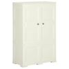 vidaXL Armoire plastique 79x43x125 cm design bois glace à la vanille