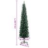 vidaXL Sapin de Noël artificiel mince 300 LED 210 cm