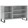 vidaXL Armoire &agrave; chaussures Gris b&eacute;ton 102x36x60 cm Bois d'ing&eacute;nierie