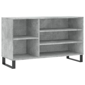 vidaXL Armoire &agrave; chaussures Gris b&eacute;ton 102x36x60 cm Bois d'ing&eacute;nierie