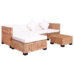vidaXL Ensemble de canap&eacute;s 14 pcs Rotin naturel