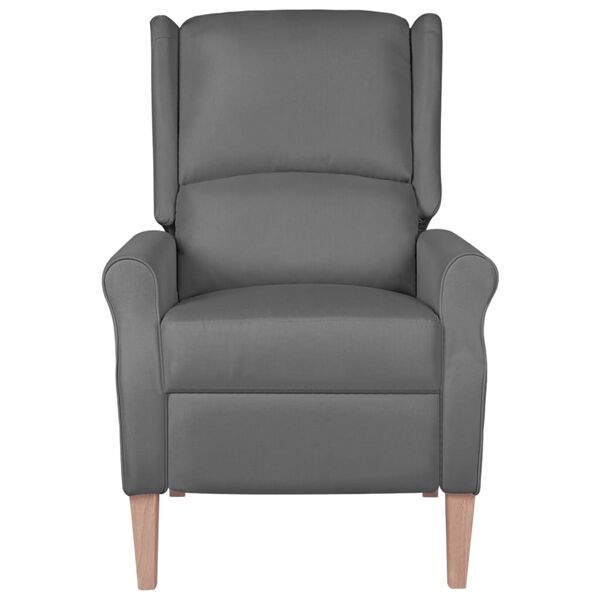 vidaXL Fauteuil de massage inclinable Gris clair Tissu