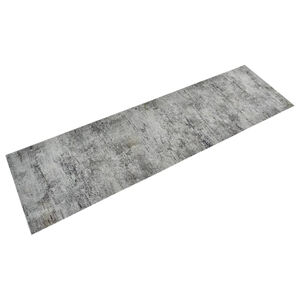 vidaXL Tapis de cuisine lavable impression b&eacute;ton 45x150 cm velours
