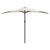 vidaXL Parasol de balcon avec m&acirc;t en aluminium Sable 300x155 cm Demi