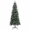 vidaXL Sapin de No&euml;l artificiel Vert 180 cm PVC, plastique et acier