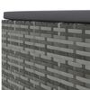 vidaXL Salon de jardin 6 pcs avec coussins Gris Résine tressée
