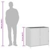 vidaXL Armoire de rangement de jardin gris 83x45x76 cm r&eacute;sine tress&eacute;e