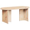 vidaXL Table basse Naturel 80 x 39,5 x 35 cm Bois de pin massif