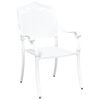 vidaXL Chaise de jardin 2 pcs Blanc 55 x 55 x 92,5cm Aluminium