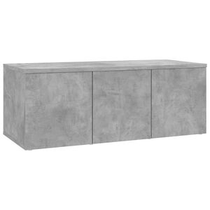 vidaXL Meuble TV Gris b&eacute;ton 80x34x30 cm Bois d'ing&eacute;nierie