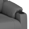 vidaXL Fauteuil inclinable Gris Similicuir