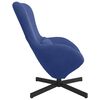 vidaXL Fauteuil &oelig;uf Bleu police 63 x 73 x 90 cm Velours