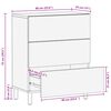 vidaXL Buffet Finition Lavage Blanc 60 x 33 x 75 cm