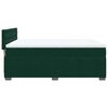 vidaXL Sommier &agrave; lattes de lit et matelas Vert fonc&eacute; 140x190cm Velours