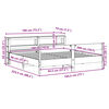 vidaXL Cadre de lit sans matelas 180x200 cm bois massif de pin
