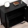 vidaXL Buffet Ch&ecirc;ne noir 78 x 35 x 74,5 cm