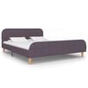 vidaXL Cadre de lit sans matelas taupe tissu 135x190 cm
