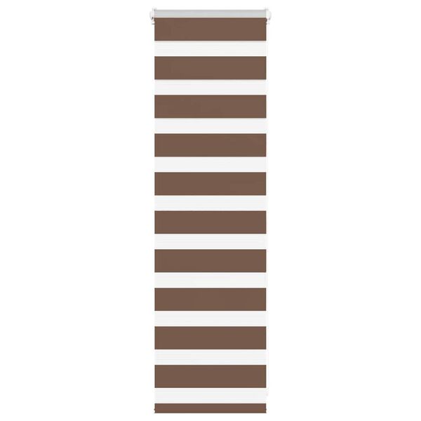 vidaXL Store z&egrave;bre marron 45x100 cm largeur du tissu 40,9 cm polyester