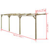 vidaXL B-Stock Pergola inclin&eacute;e 2x5x2,2 m Bois massif de pin impr&eacute;gn&eacute;