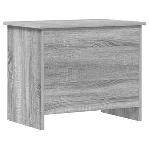 vidaXL Coffre de rangement avec stockage Sonoma gris 60 x 40 x 50 cm