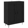 vidaXL Haut Armoire Ch&ecirc;ne noir 69,5 x 34 x 90 cm Bois d'ing&eacute;nierie