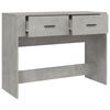 vidaXL Table console Gris b&eacute;ton 100x39x75 cm Bois d'ing&eacute;nierie