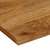 vidaXL Dessus de table &agrave; bord vivant 90x80x2,5 cm bois massif manguier