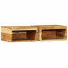 vidaXL Meubles TV muraux 2 pcs bois massif d'acacia