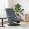 vidaXL Fauteuil de massage inclinable Gris fonc&eacute; 91 x 71 x 105 cm