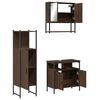 vidaXL Ensemble de meubles de salle de bain 3 pcs Ch&ecirc;ne marron