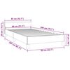 vidaXL Cadre de lit sans matelas bleu fonc&eacute; 80x200 cm velours