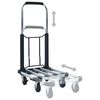 vidaXL Chariot de transport pliable 150 kg Aluminium Argenté