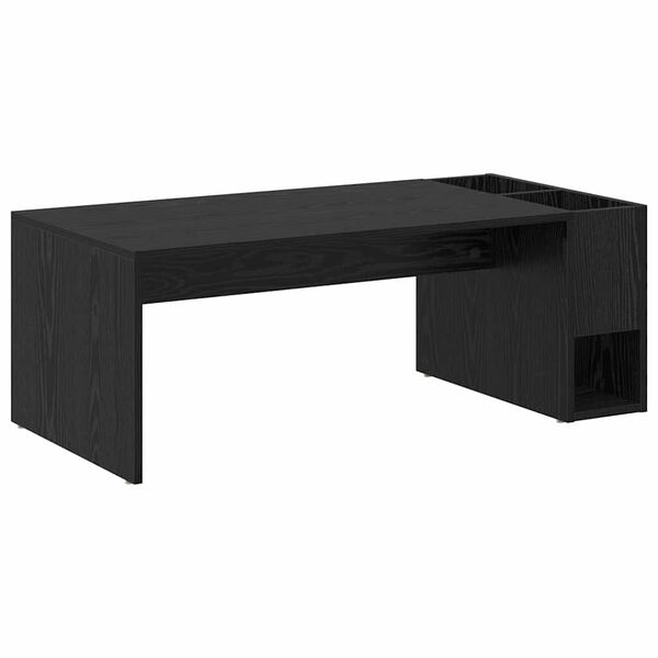 vidaXL Table basse Ch&ecirc;ne noir 101,5 x 50 x 37 cm Bois d'ing&eacute;nierie