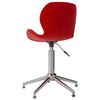 vidaXL Chaises &agrave; manger pivotantes lot de 4 rouge bordeaux velours