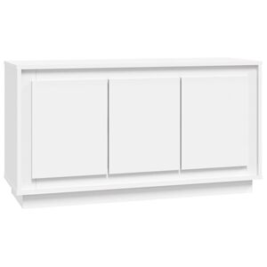 vidaXL Buffet blanc 102x35x55 cm bois d'ing&eacute;nierie
