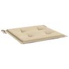 vidaXL Coussins de chaise jardin lot de 6 beige 40x40x4cm tissu oxford