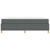 vidaXL Cadre de lit avec matelas Gris fonc&eacute; 180 x 200 cm tissu