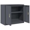 vidaXL Armoire de rangement Anthracite 80 x 40 x 70 cm Acier