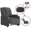 vidaXL Fauteuil inclinable &eacute;lectrique Gris fonc&eacute; Tissu